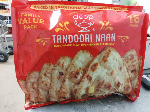 Deep Frz Tandoori Naan 16pc
