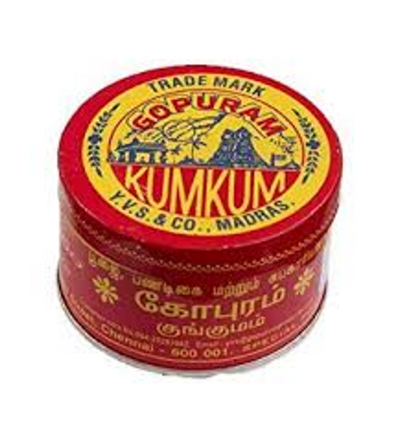 Gopuram Kumkum Red Tin 50g