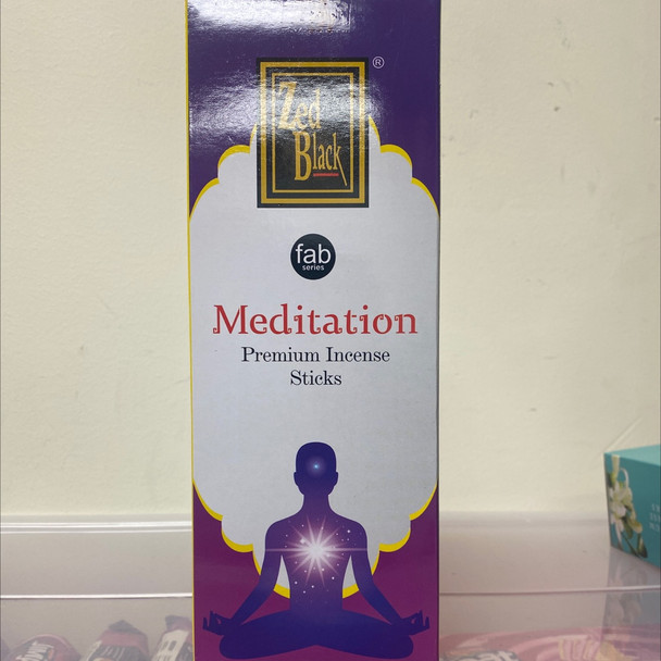 ZED Black Meditation Incense Stick (6pk)