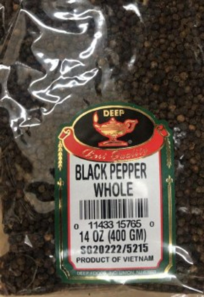 Black Pepper Whole 14oz - Deep