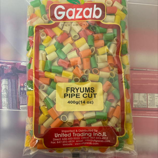 Gazab Color Fryums Pipe Cut 400g
