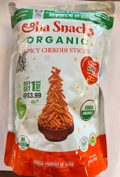 Aha Snacks - Spicy Chekodi sticks 170g