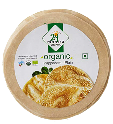 24 Mantra Papadam Plain 3.5oz - Mantra Bazaar