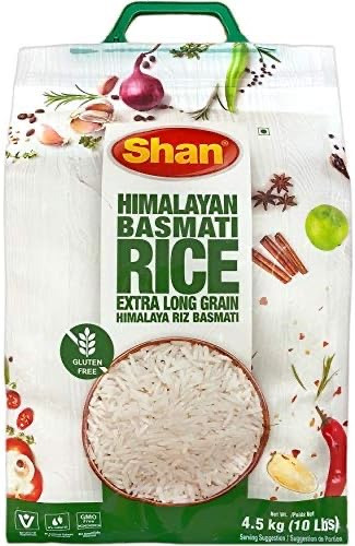 Sham Rice Shan Himalayan Basmati Rice 10lbs - Mantra Bazaar