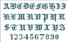 Vintage Alphabet Gothic Small 10307