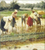 Women Working on Rice Field (Detail)