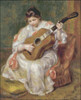 Young Girl Playing a Guitar