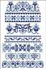 Border Motifs 001 (Geometric & Floral)