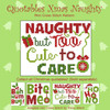 Quotables Christmas Naughty Cross Stitch Pattern