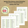 Mega Combo Grids & Checklist Forms (DMC, Gentle Art, Weeks Dye , Dinky Dyes) PDF Instant Download 