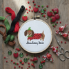 Dachshund Strawberry Doxie Cross Stitch Pattern PDF Dachshund Strawberry Doxie Cross Stitch Pattern PDF