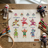 Sock Monkeys Colorful