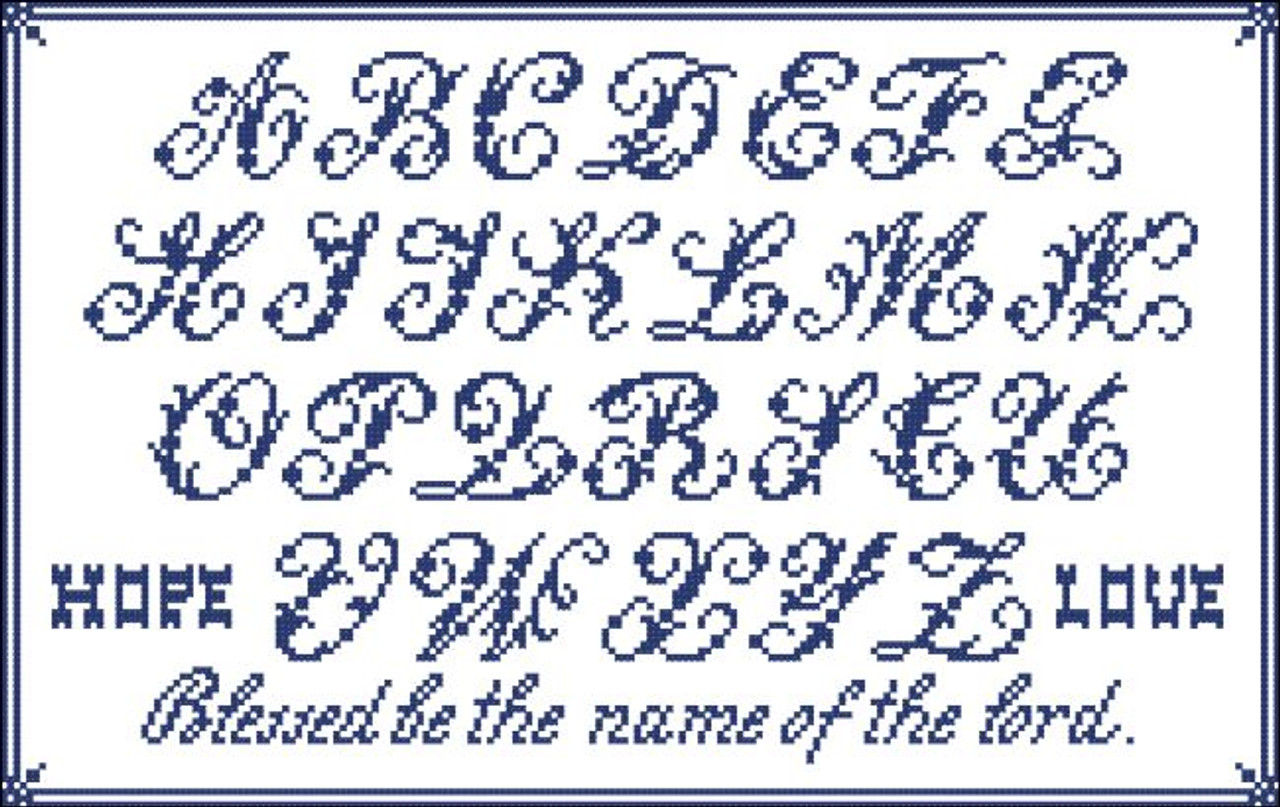 Vintage Alphabet Italics 1064