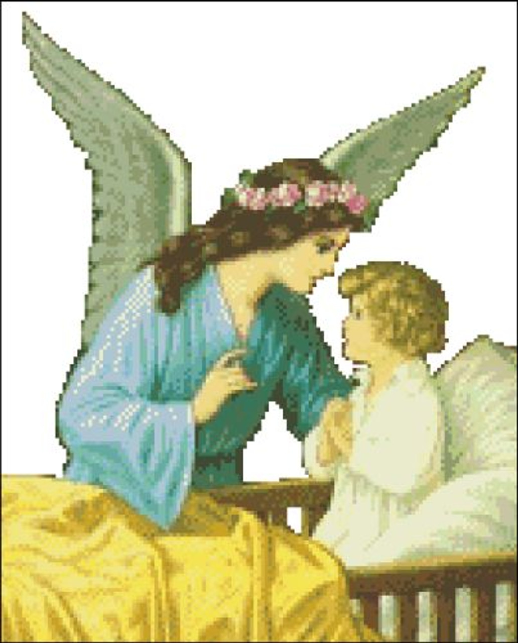 Guardian Angel with Child - PinoyStitch guardian-angel-2-counted-cross-stitch-patterns-printable-chart-pdf-format-needlework-embroidery-crafts-diy-dmc-color-etsy-israel