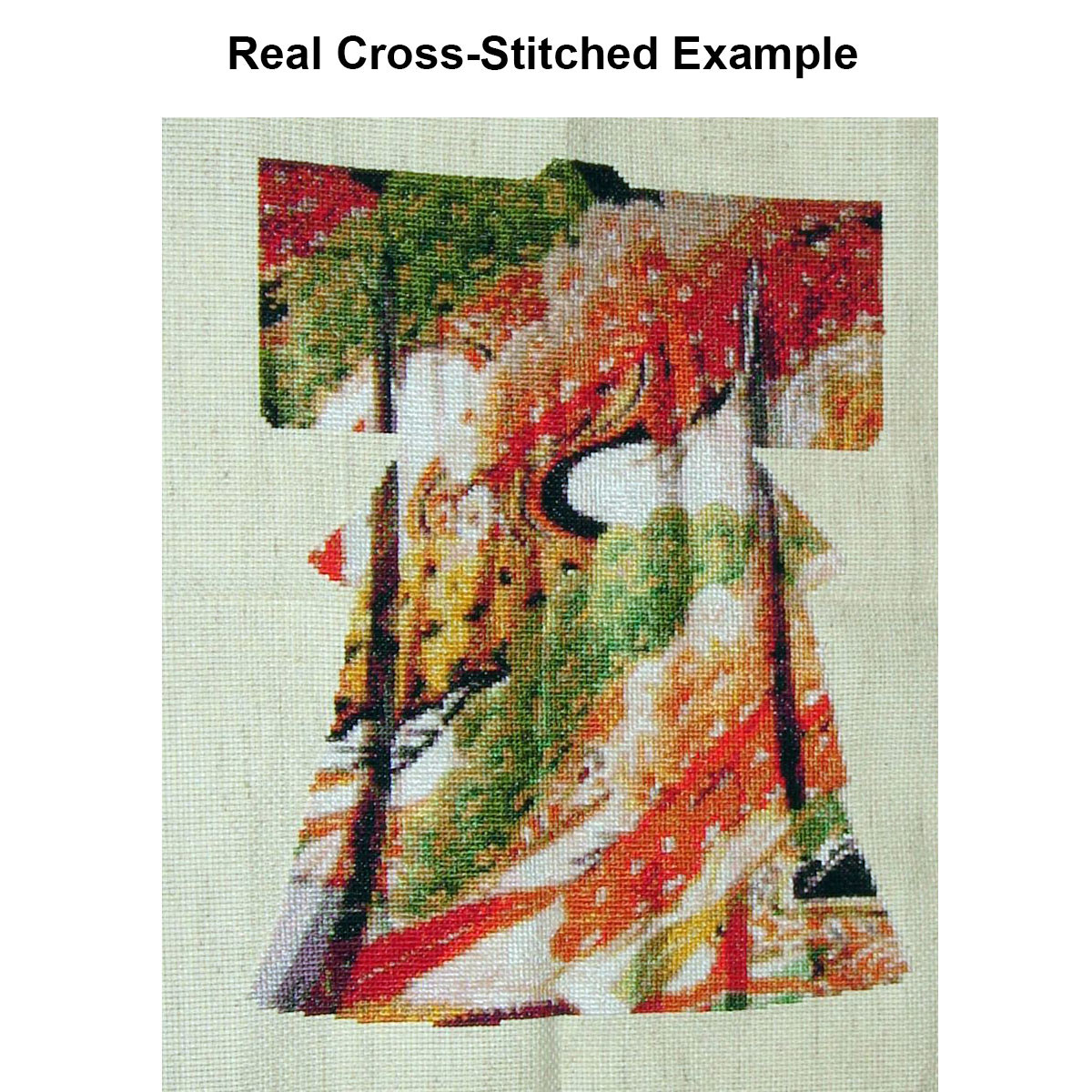 Traditional Japanese Kimono Cross Stitch Pattern 000
