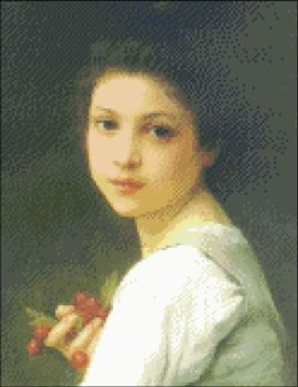 Young Girl with Cherries
