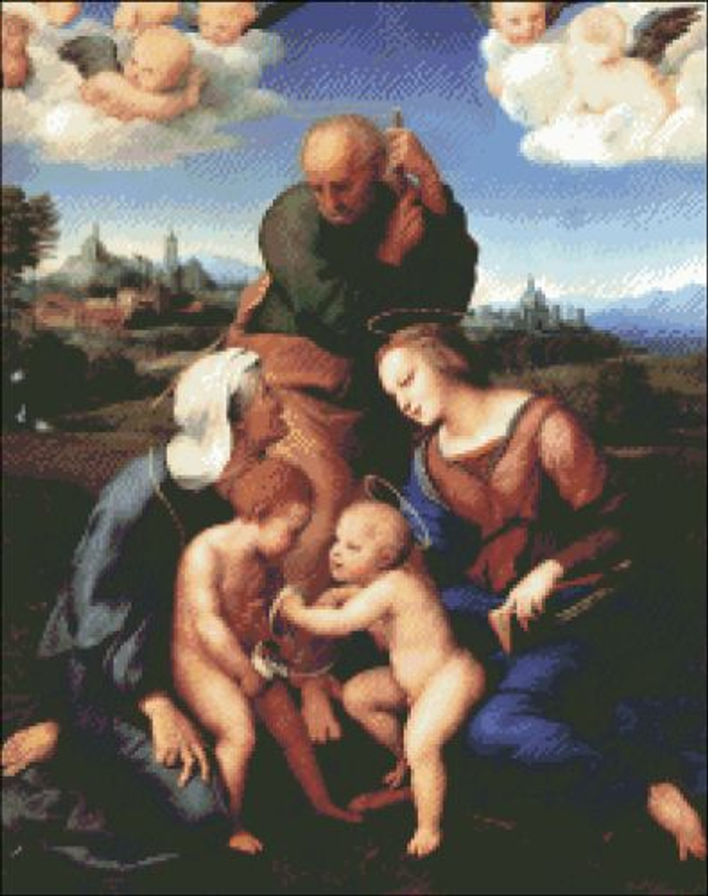 Holy Family with Elizabeth and John