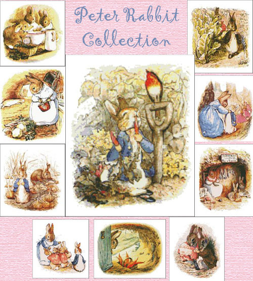 Peter Rabbit Cross Stitch Collection