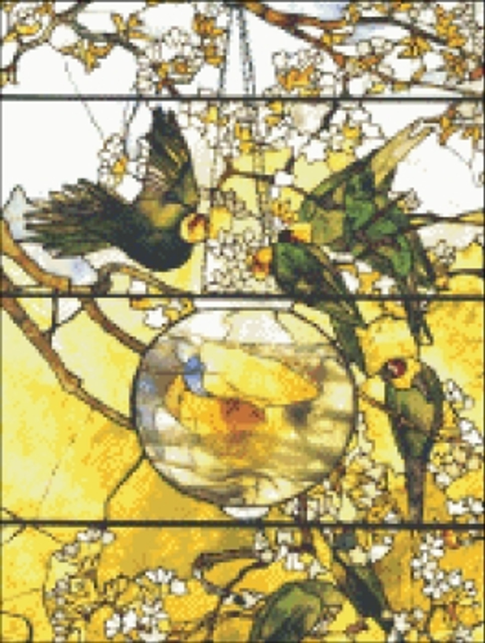 Louis Comfort Tiffany: Parakeets Window