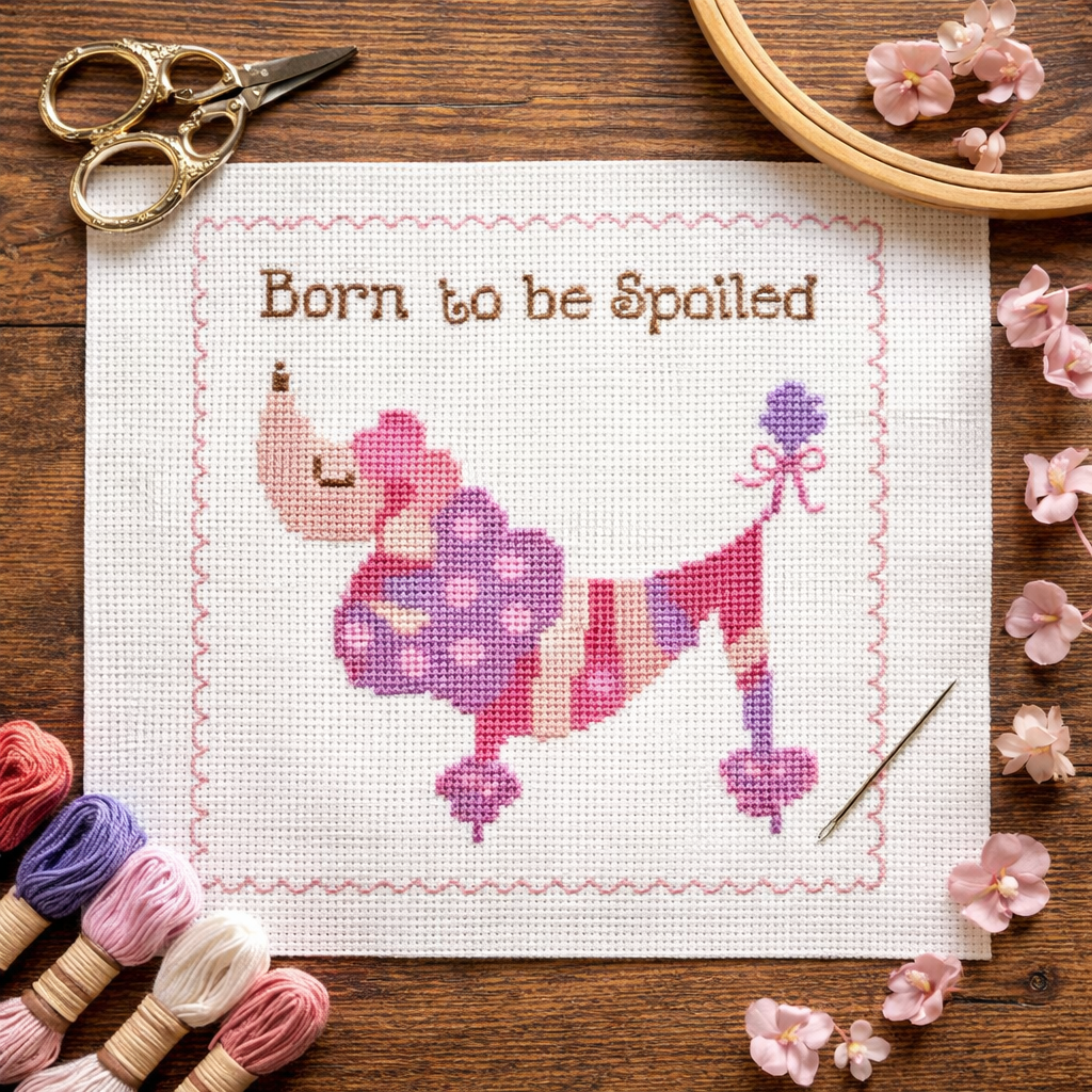 Born to be Spoiled (Poodle) Pink