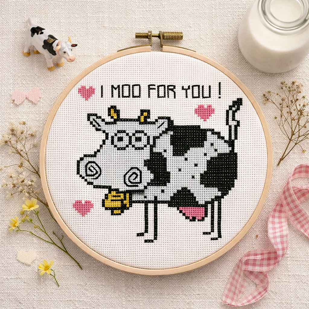 Cartoon Cow (I Moo for You)