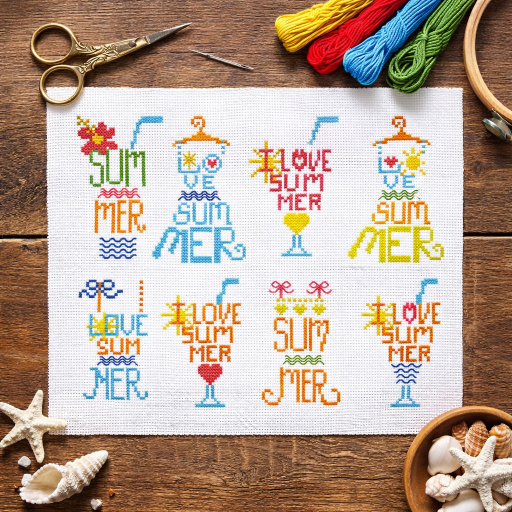 I Love Summer Cross Stitch Collection