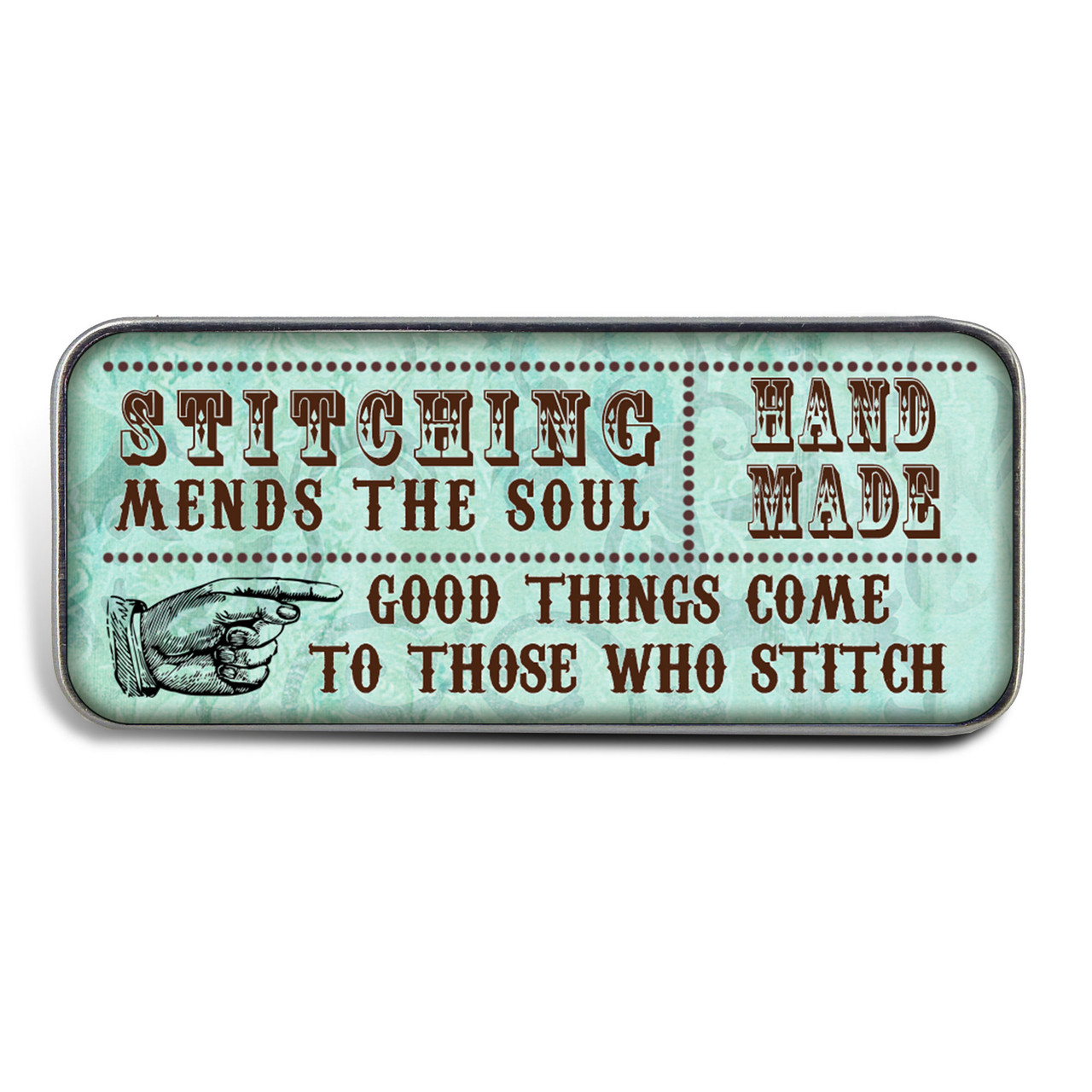 Magnetic Sewing Needle Case Quotes Good Things Come to Those Who Stitch