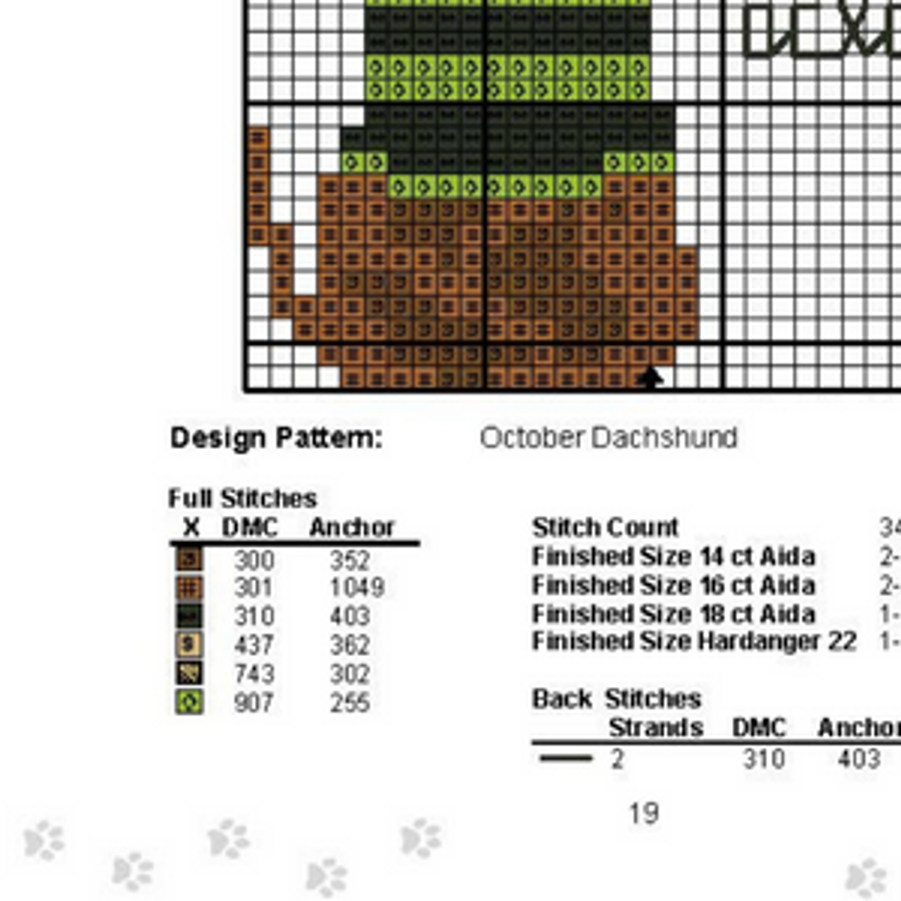 Mini Cross Stitch Patterns Dachshund, A Long & Short Year: Counted Cross Stitch Dog Patterns for Every Month (12 Patterns Book)