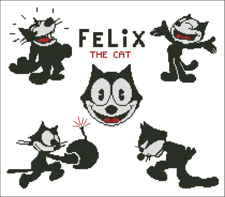 Felix the Cat Mini Collection - PinoyStitch
