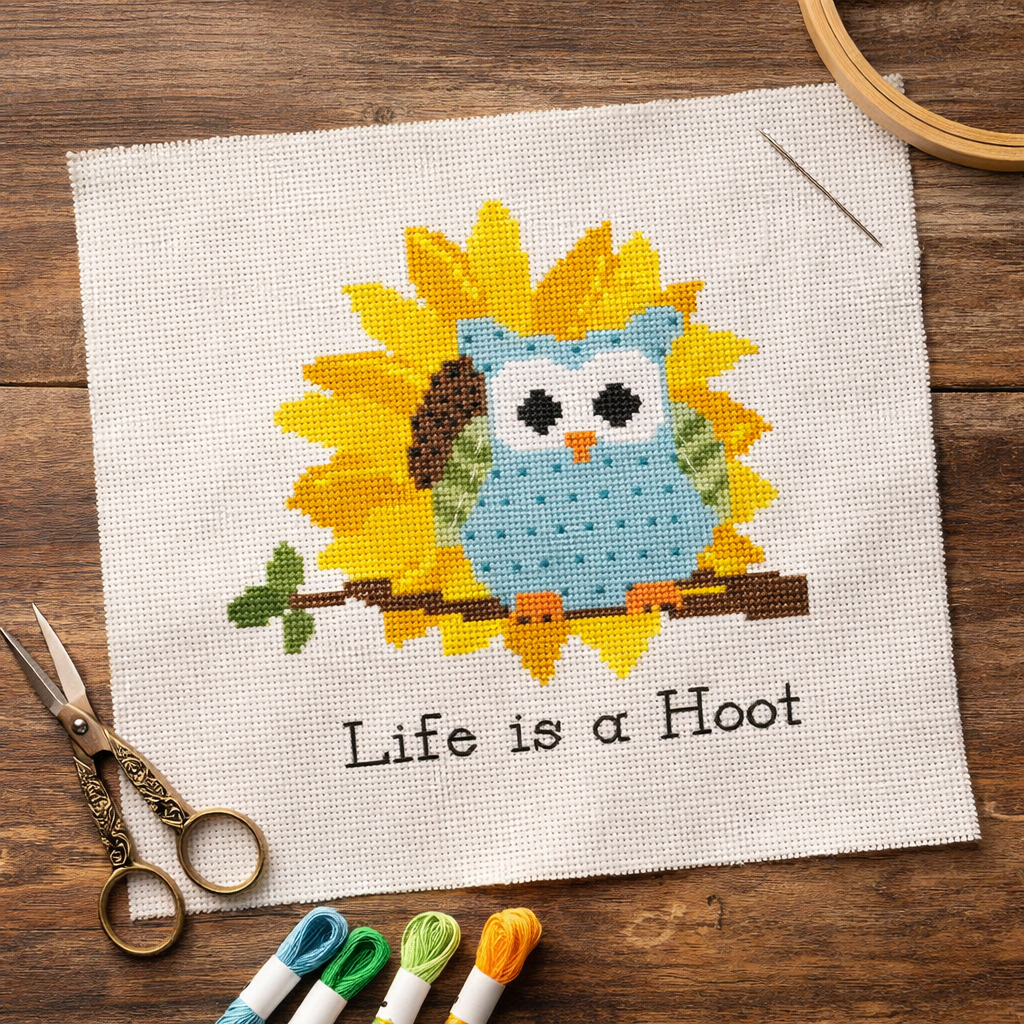 Flower Hootie Sunny Sunflower