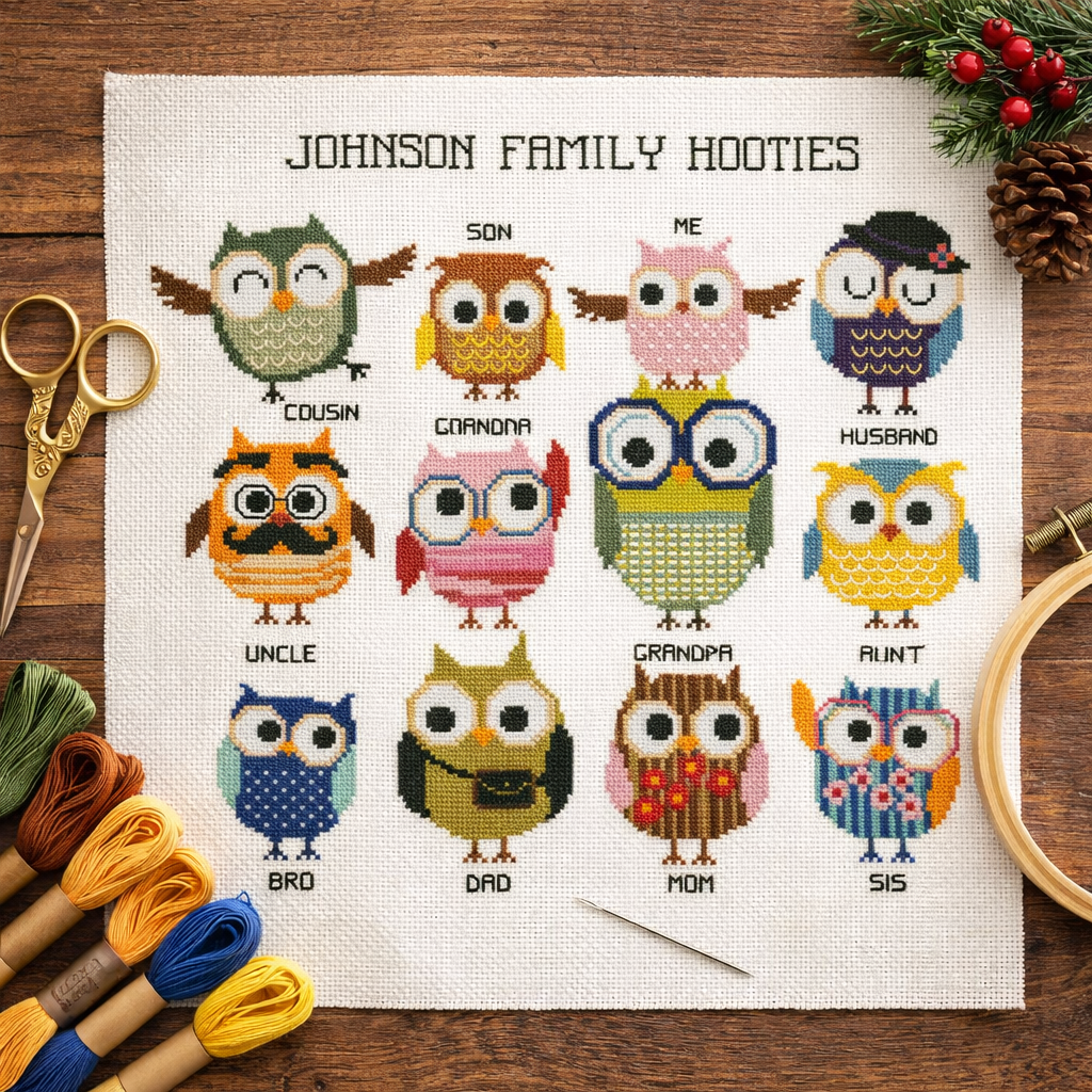 Hooties Family (Customizable)