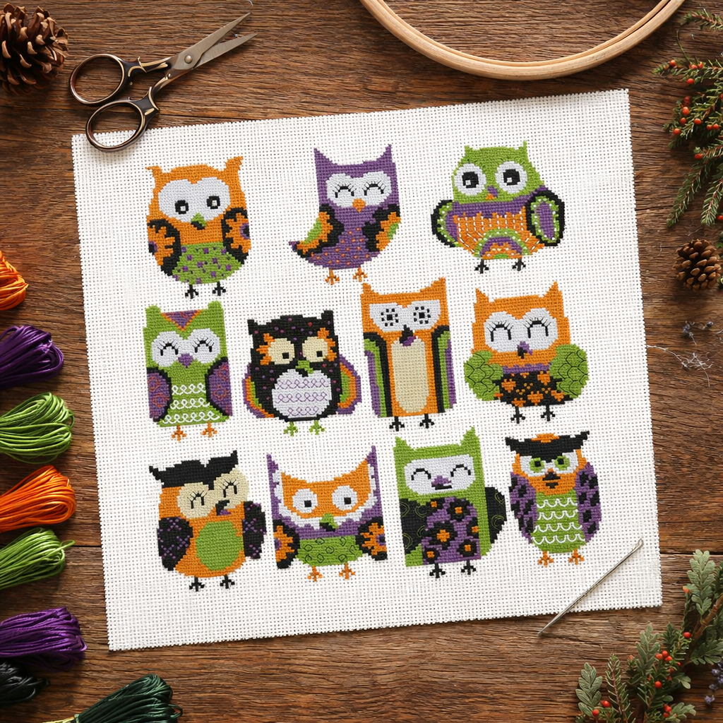 Hooties Funky Owls Halloween