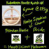 Halloween Hootie Matchup Cross Stitch Pattern