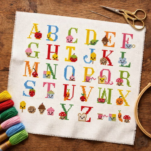 Kawaii Cute Alphabet Sampler