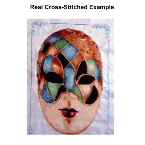 Carnival Masks - 010 Gold Blue Green