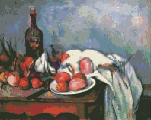 Still Life with Onions by Cezanne