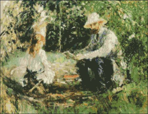 Manet and his Daughter in the Garden