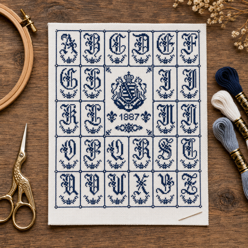 Alphabet Sampler Laurel