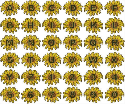 Sunflowers Alphabet