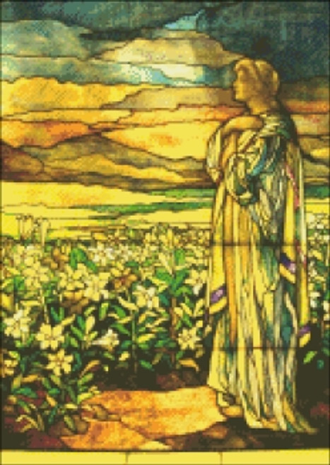 Field of Lilies Stained Glass