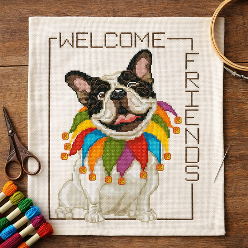 Bull Dog Welcome Friends