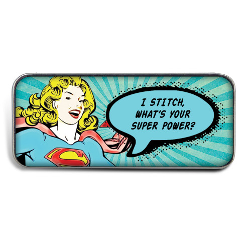 Magnetic Sewing Needle Case Pop Art I Stitch What's Your Super Power