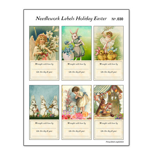 Printable Gift Tags Holiday Easter No.30 Instant Download