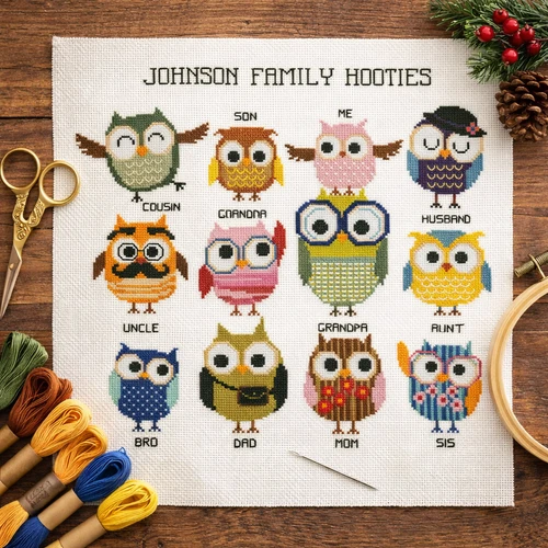 Hooties Family (Customizable)
