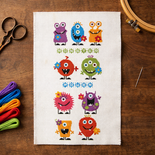 Monster Flower Power Bright Colors