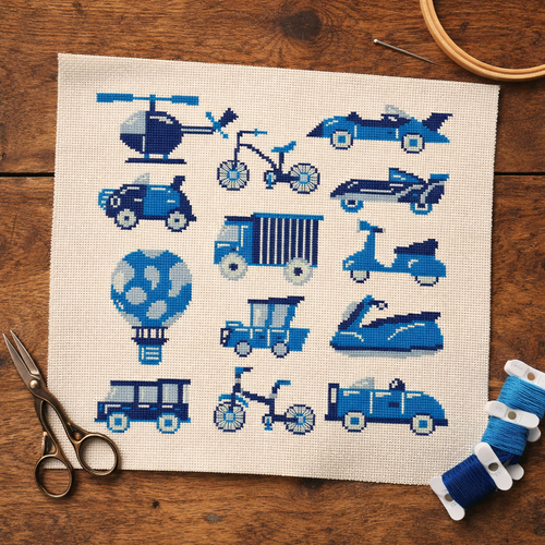 Blue Transport Collection