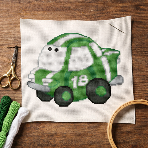 Chubby Race Cars 007 Green Go-Go