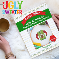 Mini Cross Stitch Patterns Ugly Christmas Sweaters: Easy Counted Cross Stitch Patterns (12 Patterns Book)