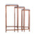 Pollock Tall Nesting Tables - Copper (Set of 3)