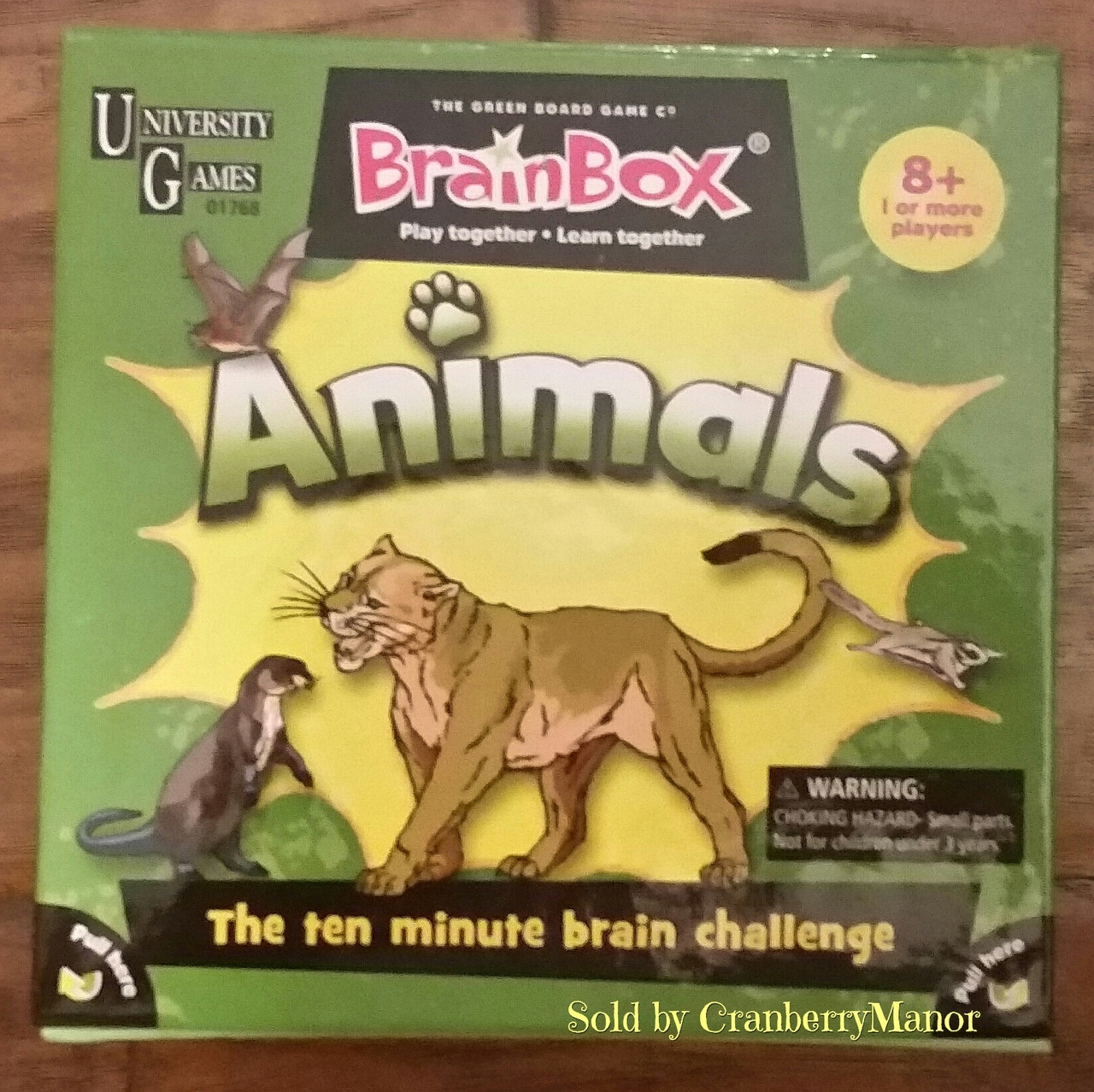 University Games Brainbox Discover Animals Educational Game The